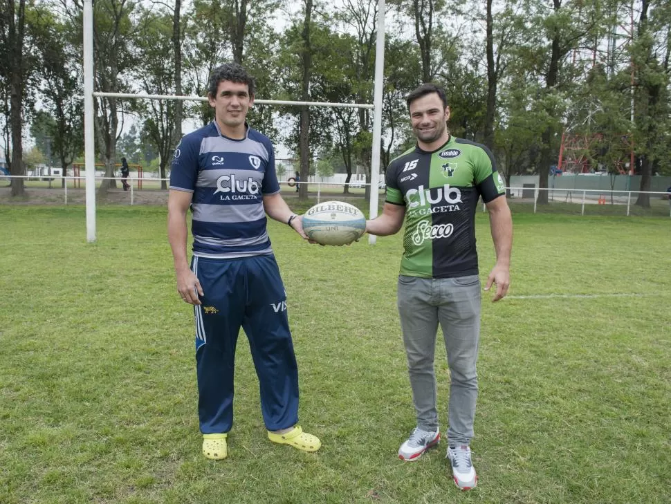 EXPERIENCIA. Lucas Barrera Oro y Sebastián Ponce, capitanes de Universitario y Tucumán Rugby respectivamente, saben bien lo que es jugar finales de este calibre. la gaceta / foto de florencia zurita