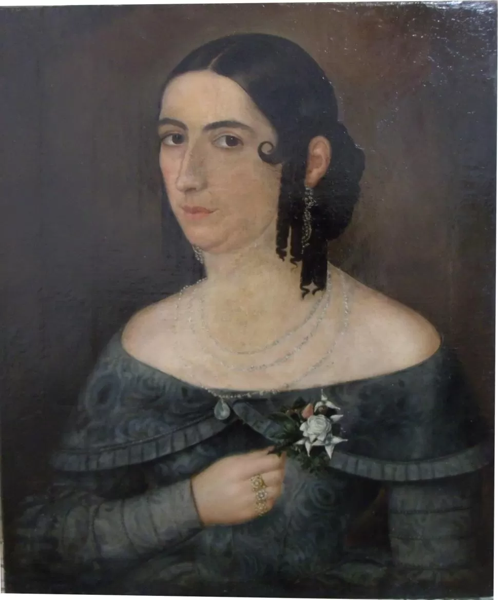 IGNACIO BAZ. El retrato es de Tomasa Silva de la Vega, una dama de la alta sociedad. prensa ente cultural 