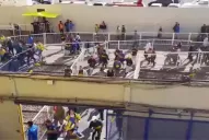 Corridas y escándalo en La Bombonera