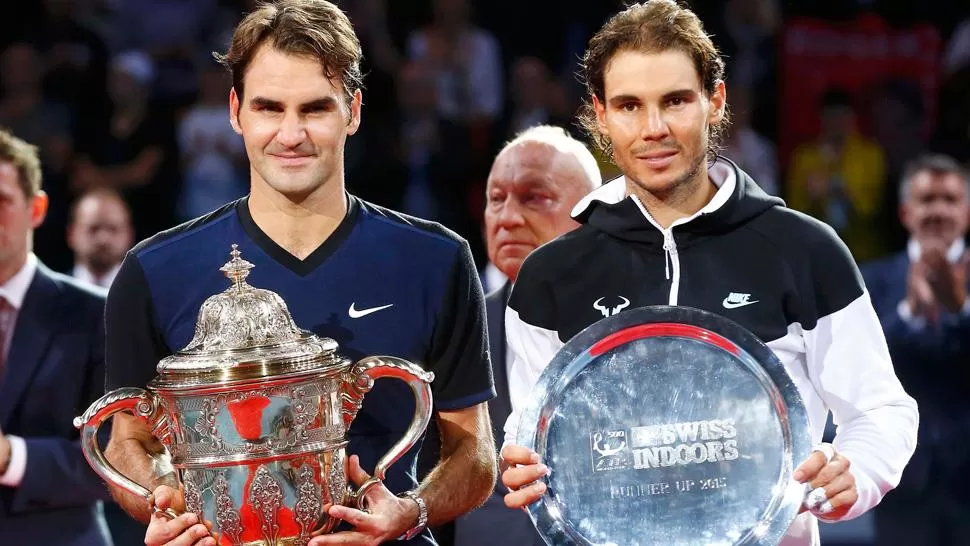 UN CLASICO. Nadal y Federer, ambos ex números uno del mundo, se midieron en 34 ocasiones, con 23 triunfos para el español. DPA