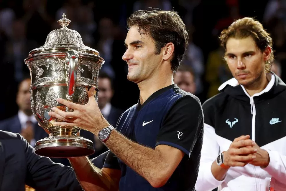 PROFETA EN SU TIERRA. Federer ganó otra vez en Suiza. Nadal lo sufrió. reuters