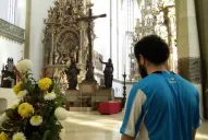 Un hincha pidió por el ascenso desde Alemania