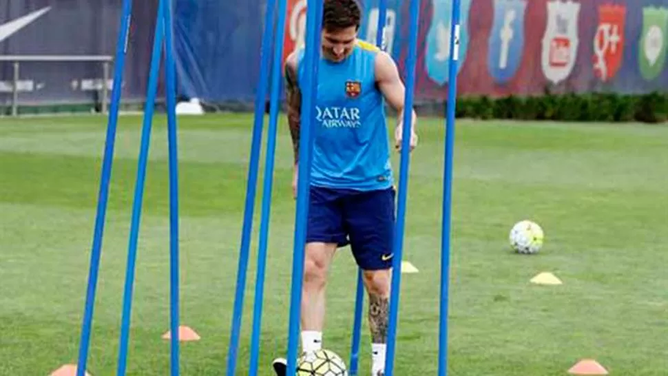 PREPARANDO EL REGRESO. Messi ingresó en la tercera etapa de su recuperación.
FOTO TOMADA DE FC BARCELONA.ES