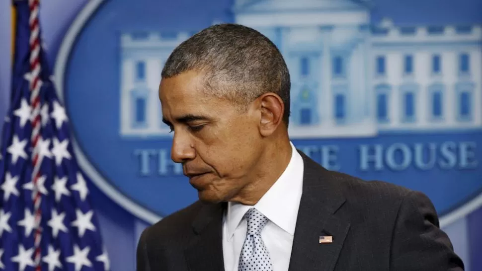 CONSTERNADO. Obama brindó un breve discurso desde la Casa Blanca. REUTERS