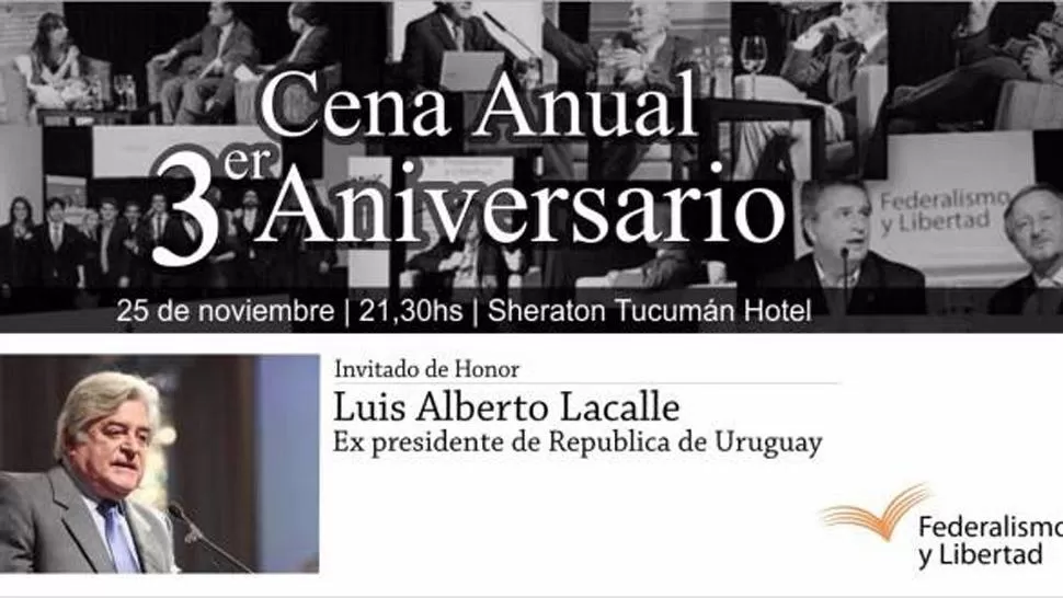 Luis Lacalle, ex presidente de Uruguay, visitará Tucumán