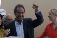 Scioli: venimos a votar por una Argentina que ha avanzado