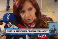 Cristina votó por última vez como jefa de Estado