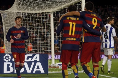 Messi siempre tieneun motivo para festejar