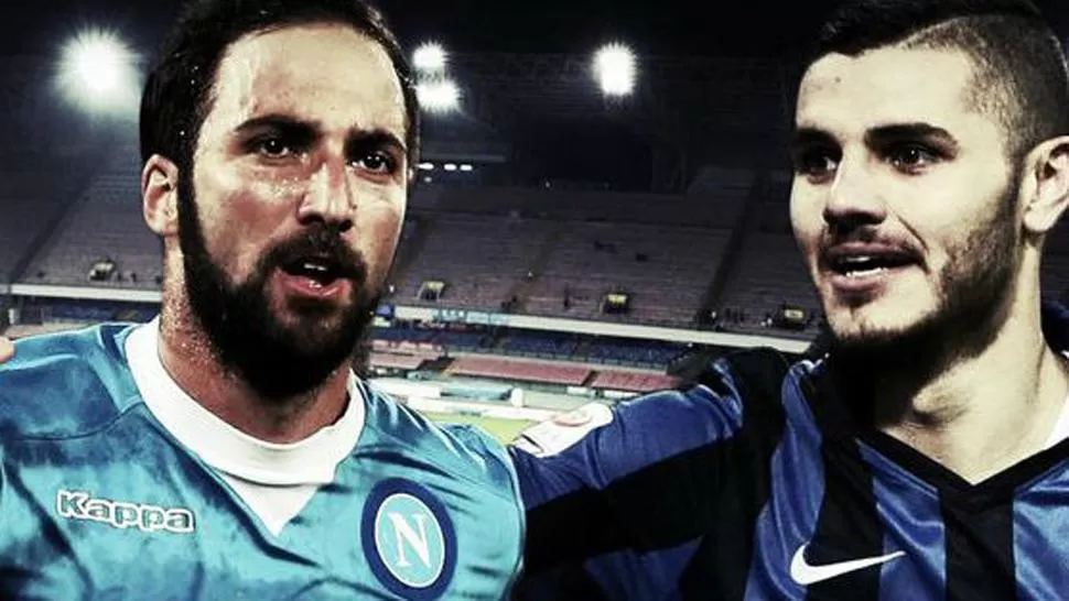 Napoli venció a Inter e Higuaín le ganó el duelo a Icardi