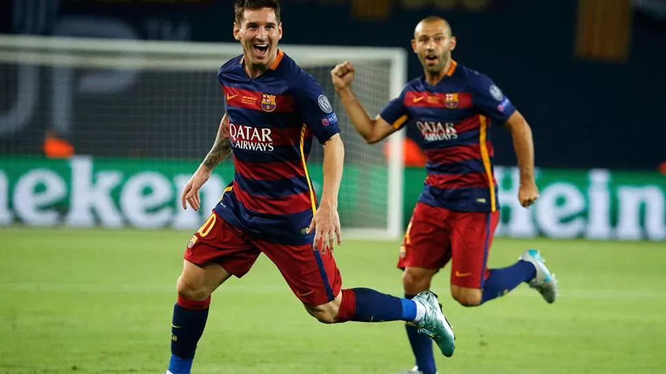 POR LA CONQUISTA DE OTRA COPA. Mascherano, en la foto junto a Messi, anhela conseguir otro título internacional con el cuadro Blaugrana.
FOTO DE ARCHIVO