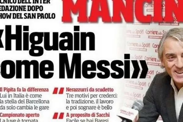 En Italia, Higuaín es como Messi