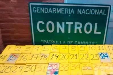 Subió a un ómnibus en Tucumán y lo atraparon en Santa Fe con 40 kilos de cocaína