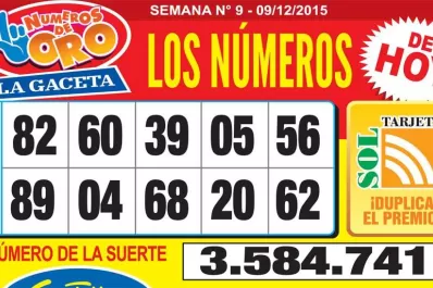 Los Números de Oro de LA GACETA