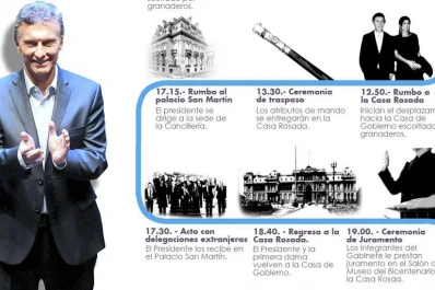 Infografía: así será el cronograma de la asunción de Macri, hora por hora