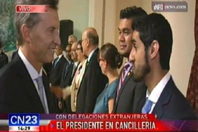 Macri saludó a las delegaciones extranjeras