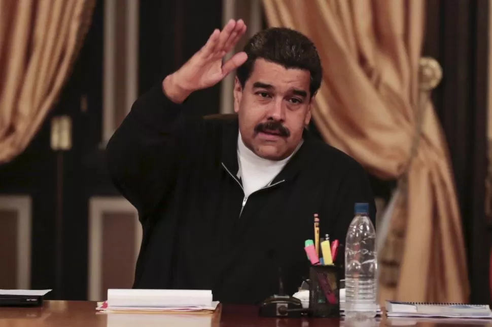 FIRMEZA. Maduro dijo que resistirá cualquier intento parlamentario. reuters
