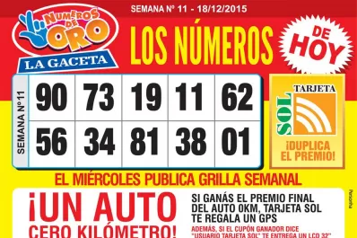 Los Números de Oro de LA GACETA