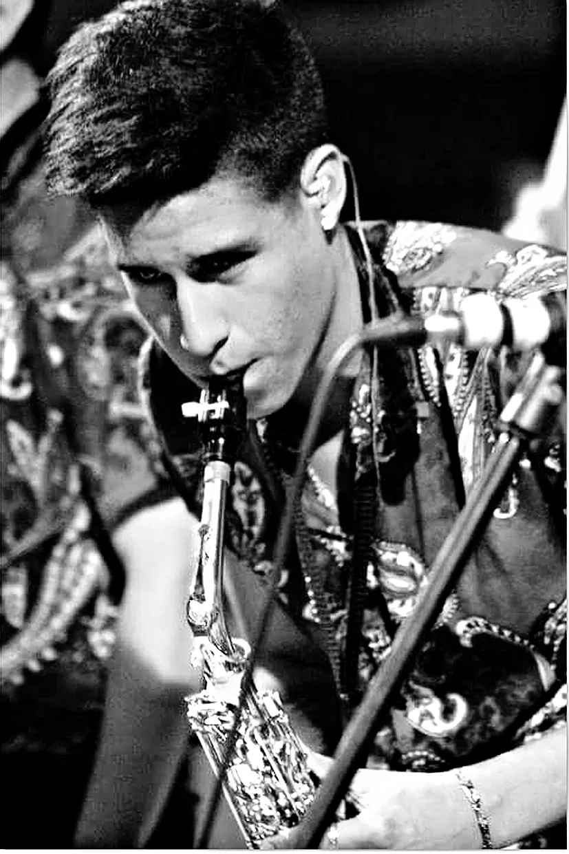 FAMILIA DE MÚSICOS. Al igual que sus antecesores, Javier Avelino toca el saxo desde niño. 