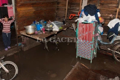Unas 150 personas abandonaron sus casas por la tormenta