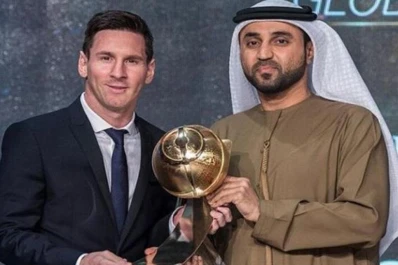 Messi fue consagrado mejor jugador del año en Dubai