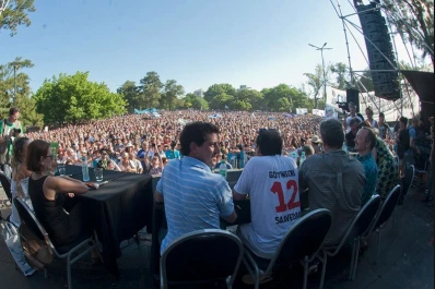 El programa “678” se realizó al aire libre, en Parque Saavedra