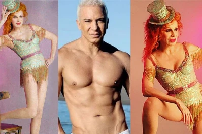 El desnudo de Flavio Mendoza junto a Nacha Guevara