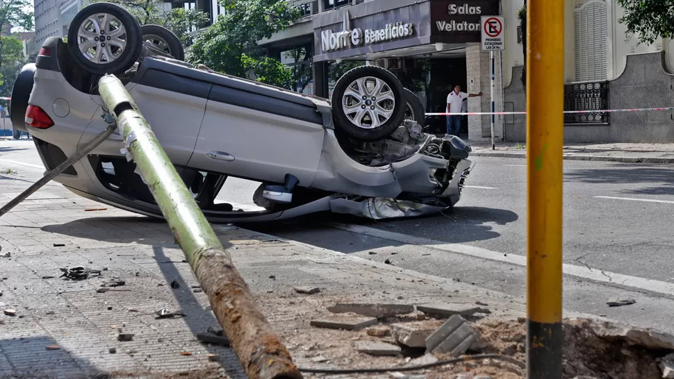 ACCIDENTE. Ocurrió en 24 de Septiembre y Catamarca. MARÍA SILVIA GRANARA / LA GACETA