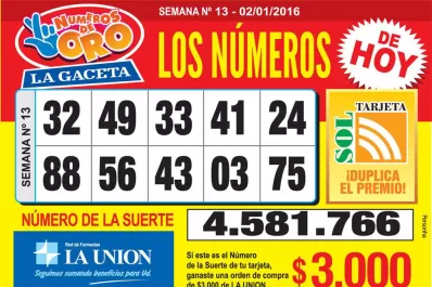 Los Números de Oro de LA GACETA
