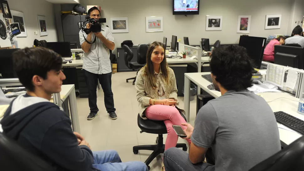 PARECIDOS. Juan Pablo y Lourdes Zulli se ven estudiando dentro de 10 años. Somos un poco nerds, bromea él. LA GACETA / OSCAR FERRONATO