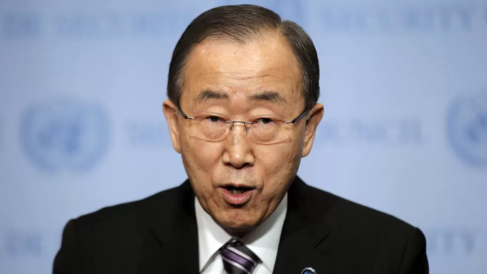 PREOCUPADO. Ban Ki-Moon participa de una reunión de emergencia de la ONU en Nueva York. REUTERS