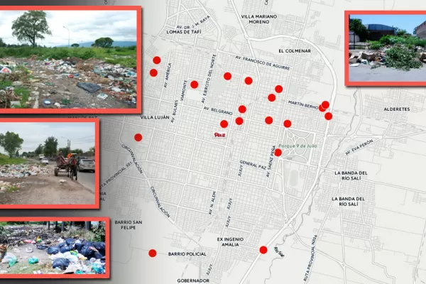 El mapa de la basura señala más de 80 vaciaderos