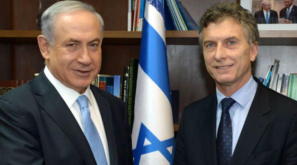 REUNIÓN. Macri y el Primer Ministro de Israel Benjamín Nentanyahu.FOTO TOMADA DE DIARIOBAE