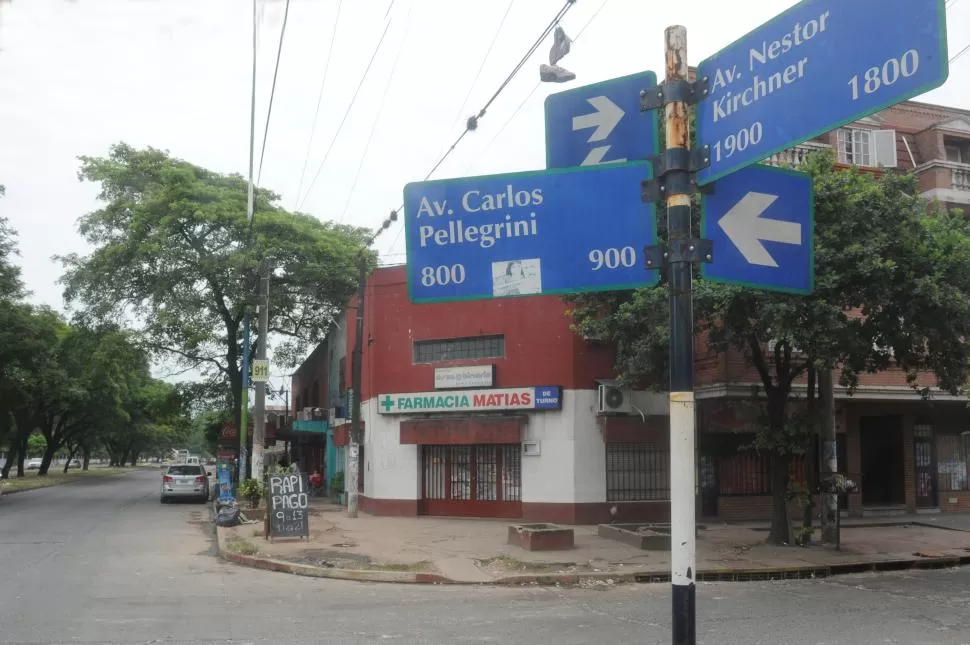 EL LUGAR DE LOS HECHOS. Villegas fu asesinado en la esquina de Avenida Néstor Kirchner y Pellegrini. (ARCHIVO LA GACETA)