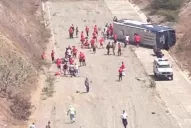 El micro que trasladaba al plantel de Huracán volcó en Venezuela