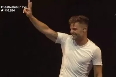 Ricky Martin hizo bailar a todos en el festival de Villa María