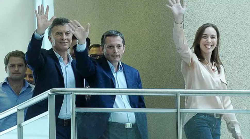 DECLARACIONES.Mauricio Macri en Echeverría. FOTO TOMADA DE LANACION.COM.AR.
