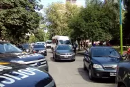 Por un acto político, cortaron el tránsito en Barrio Norte