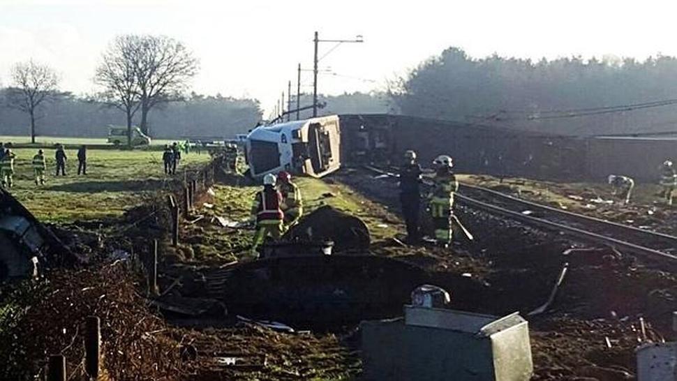 Descarriló un tren en Holanda al menos un muerto y seis heridos