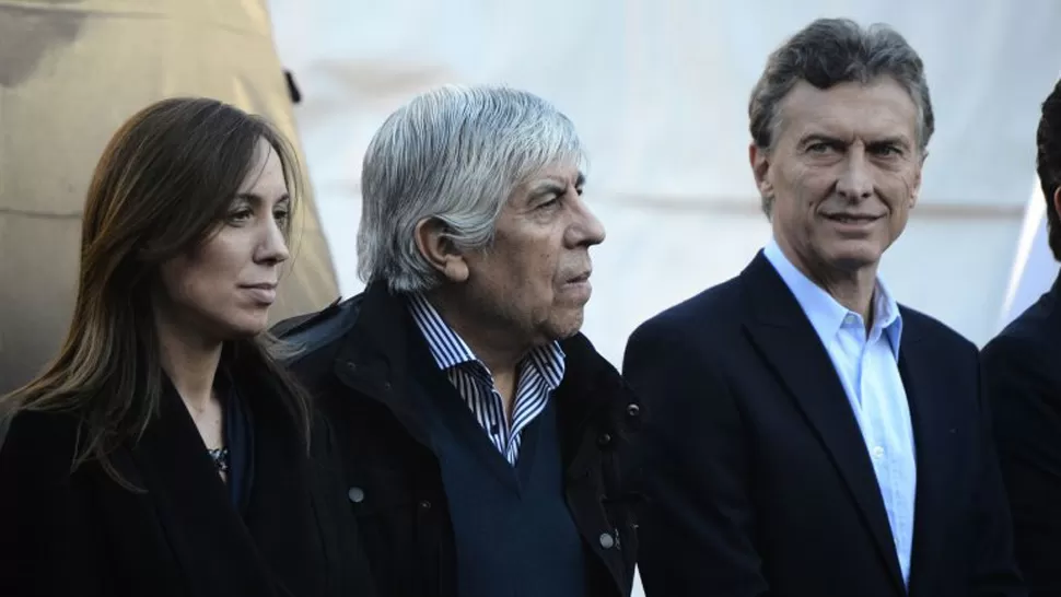 NO TAN CERCA. Moyano cargó contra Macri por sus decisiones sobre Ganancias. FOTO TOMADA DE LANACION.COM.AR