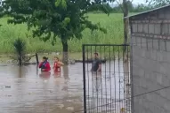 El barrio San Roque, en Arcadia, fue tapado por las aguas