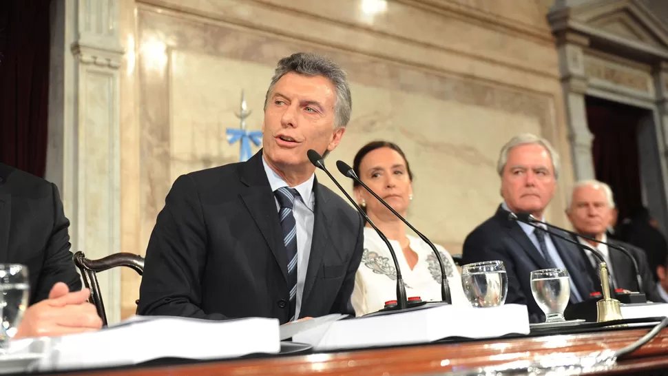 CLIMA HOSTIL. Los legisladores kirchneristas se cruzaron con Macri a partir del tema inflación. DYN