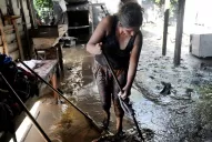 El río Gastona volvió a desbordar y siguen evacuadas 180 familias de Arcadia