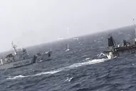 Video: Argentina hundió a tiros un pesquero chino