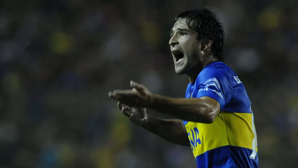 SALVADOR. El volante uruguayo revivió a Boca minutos después del gol de Unión. TELAM