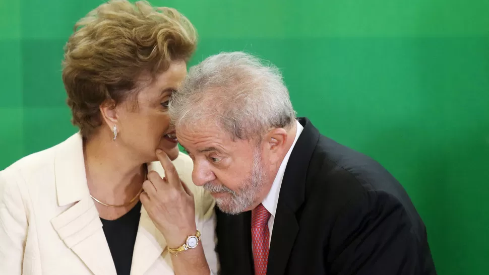 RESPALDO DE MADURO. Lula asumió hoy como jefe de Gabinete, pero un recurso judicial suspendió provisionalmente la asunción. REUTERS