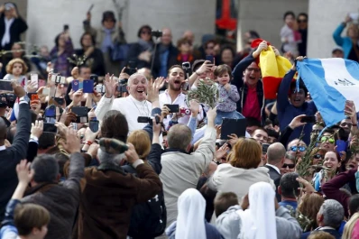 Francisco comparó a los refugiados con Jesús