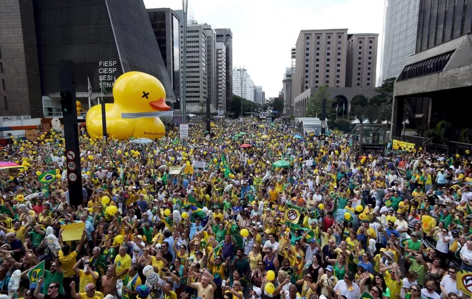 BRASILIA. La capital brasileña es el centro de las protestas opositoras. reuters 