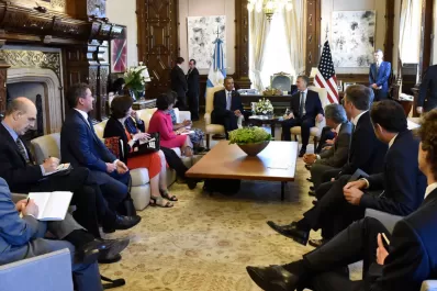 Obama se reunió con Macri en la Casa Rosada