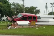 Impactante accidente en Belgrano y Camino  del Perú