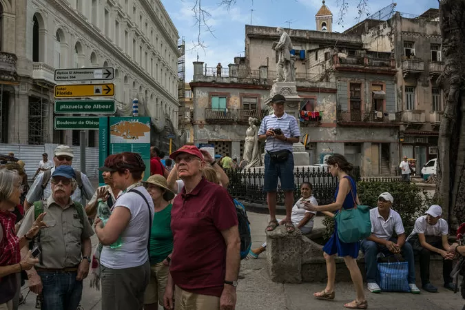 VISITAS. El turismo estadounidense a Cuba creció el 77% entre 2014 y 2015. foto de mauricio lima / new york times